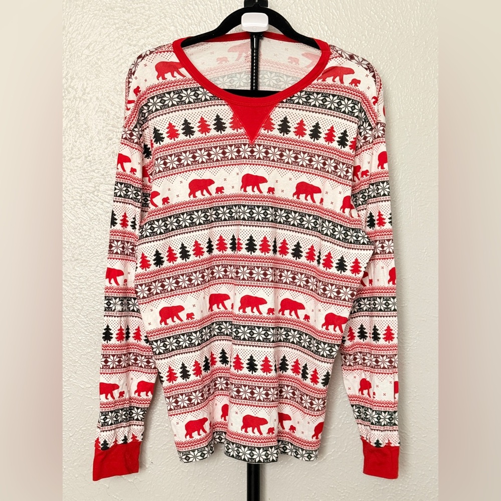 Men’s Christmas Long-sleeve Lightweight Pajama Top